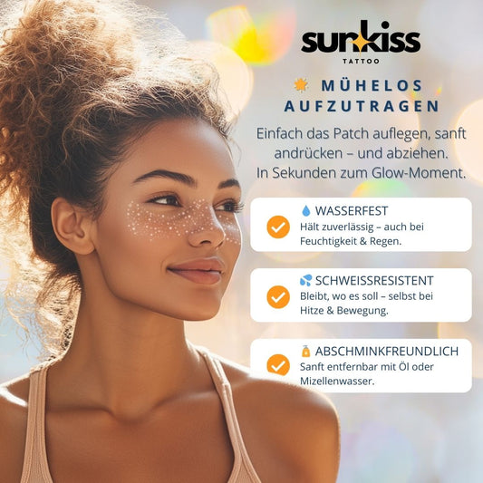 Classic Sommersprossen in Braun – Sunkiss Tattoo [3er, 6er oder 12er Set]
